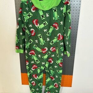 Minecraft Christmas colored pajamas